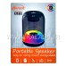 اسپیکر شارژی بلوتوثی KAISER K-519 چراغ RGB / ورودی AUX و رم TF / دارای 3 دکمه / بلوتوث V5 / برد 10 متر / اسپیکر 2 در 3W / باتری 1200mAh و 3.7V / تا 3 ساعت پخش موزیک / بنددار / اندازه پک 13 در 9.5 در 9.5 سانت